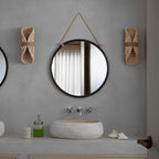 Creative Rattan Wood LED up and down Lighting Japanese-Style Wall Lamp