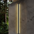 Long Linear LED Waterproof Black Minimalist Outdoor Wall Lights Exterior Lights