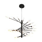 Elegant LED Chandelier Contemporary Spiral Sputnik Light