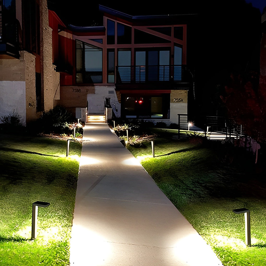 Eco-Friendly Smart LED Outdoor Lawn Lamp Solar Path Lighting with Auto On/Off