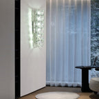 Cylindrical Crystal Three Step Dimming Light LED Modern Wall Sconces Lighting