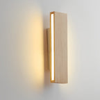 [Open-Box]Rotatable Minimalist Rectangular Wood Led Wall Lamp Wall Lights Fixture