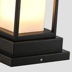 Black Bollard Light Outdoor Waterproof Garden Landscape Light