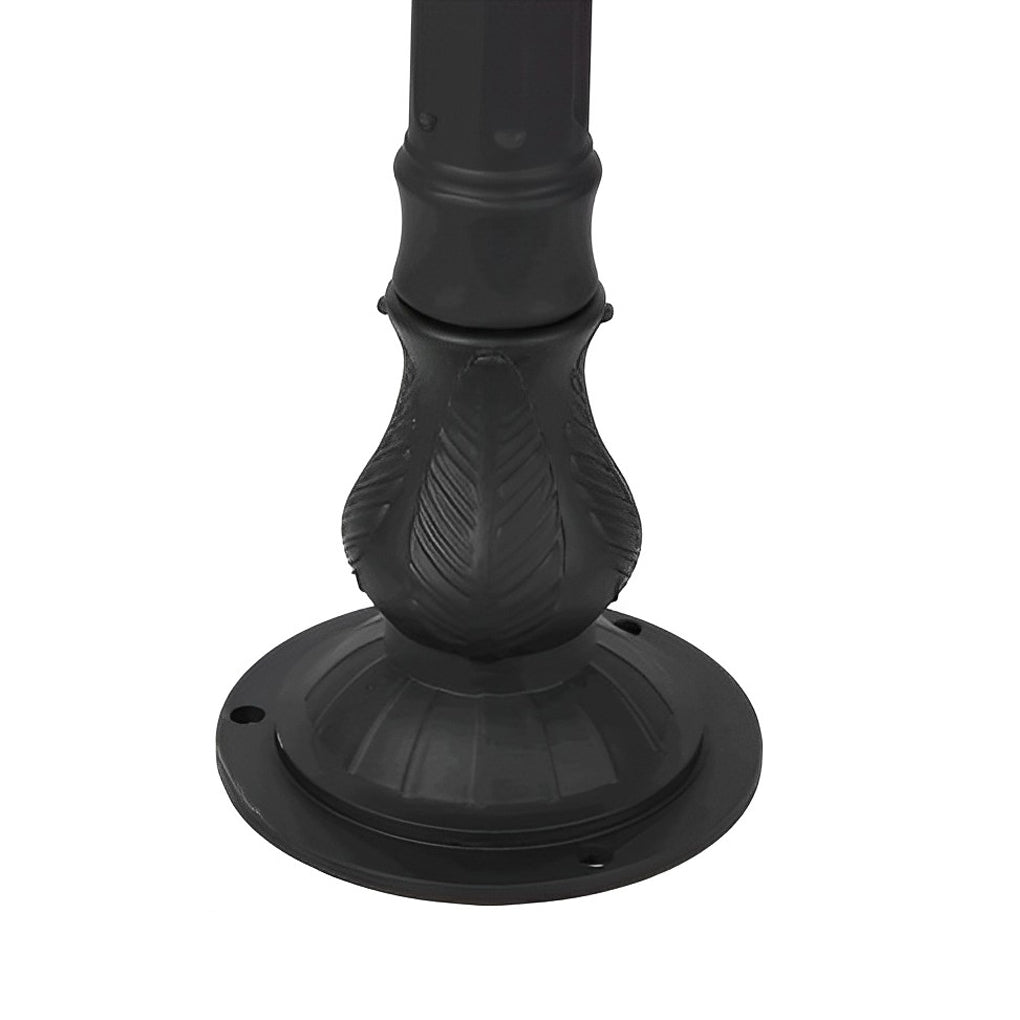 Outdoor European Style Aluminum Glass Post Lamp
