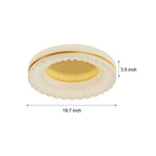 Simple Round Acrylic Three Step Dimming LED Modern Ceiling Light