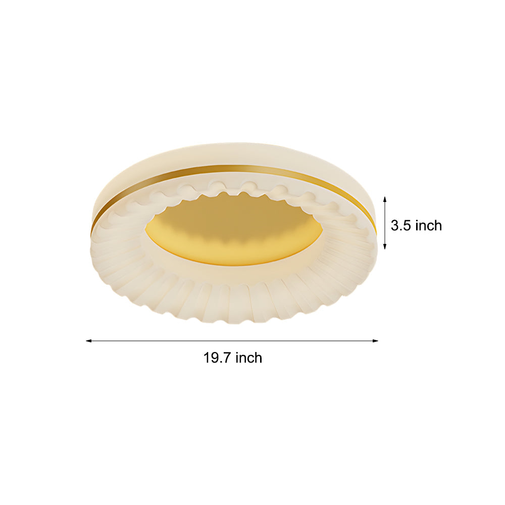 Simple Round Acrylic Three Step Dimming LED Modern Ceiling Light