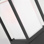 31.49 Inch High Black Aluminum Bollard Path Lights Elegant Square Outdoor Lighting