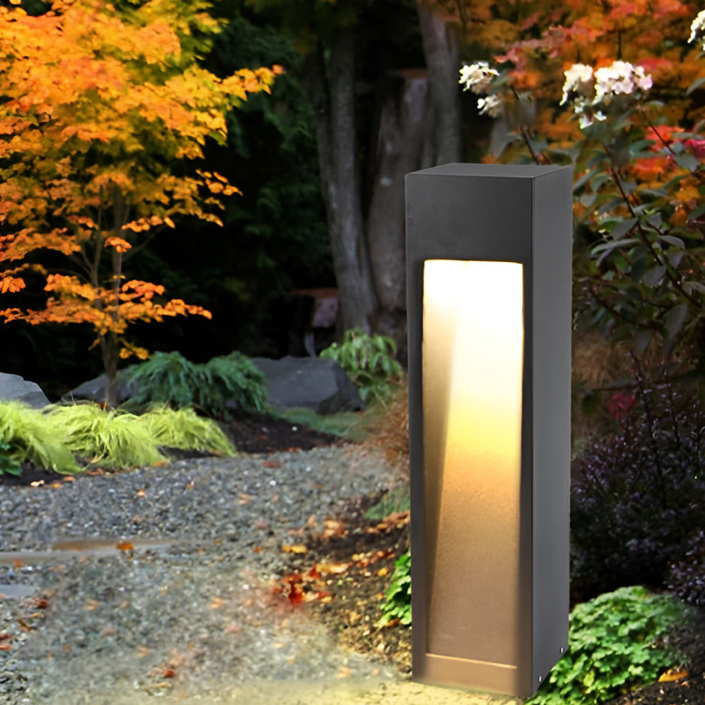 Industrial Rectangular LED Pathway Light 5W Waterproof Fixture with Open Slide Illumination