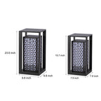 Galvanized Vintage Outdoor Pathway Lights Waterproof IP65 LED Lawn Lamps