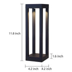 [Open-Box] Black Aluminum Garden LED 7W 4-Beam Landscape Bollard Lights