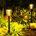 2Pcs Intelligent Solar Lawn Lights with Motion Sensor