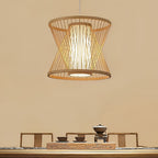 Light Burlywood Innovatively Shaped Bamboo Hand Woven Pendant Light