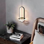 Artistic Rounded Rectangle LED Modern Pendant Lighting Kitchen Island Lighting