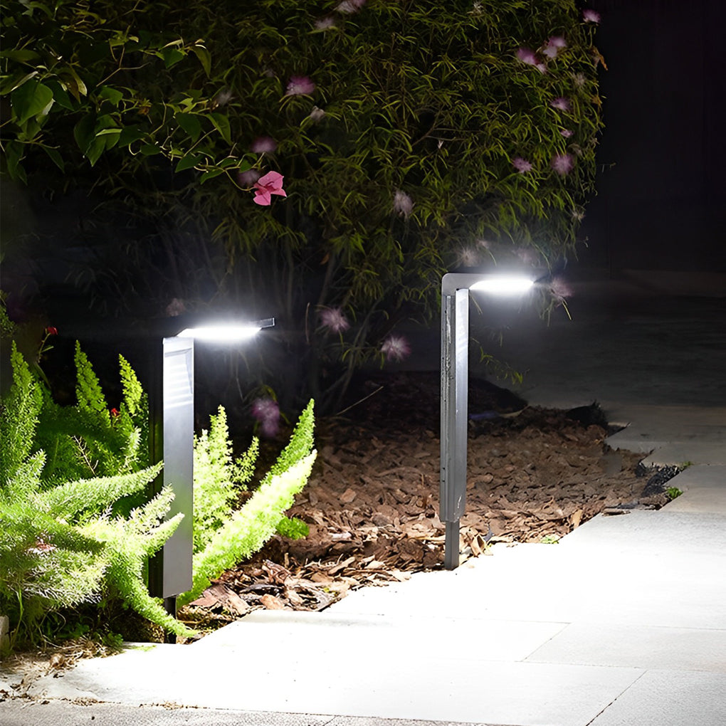Eco-Friendly Smart LED Outdoor Lawn Lamp Solar Path Lighting with Auto On/Off