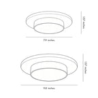 Vintage Flush Mount Light Fixtures Travertine Ceiling Light