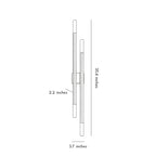 Modern Linear Wall Sconce Luxury H65 Solid Copper Light