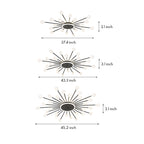 Glass Flush Mount Light Minimalist Sputnik Style Luxury Ceiling Light