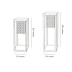 Black Bollard Garden Lights Outdoor Mosquito Killer Light