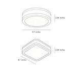 Black Flush Mount Lights Modern Minimalist Metal Light