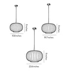 White Modern Chandelier Wabi-Sabi Silk Fabric Ceiling Light