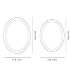 Bathroom Lighted Vanity Mirrors LED Oval Multifunctional Light