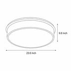 Round Crystal Flush Mount Light Luxury Modern Ceiling Light