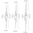 2 Lamp Linear Wall Sconce Italian Luxury Solid Copper Light
