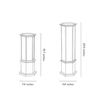 Bollard Solar Light Modern Metal Outdoor Landscape Light