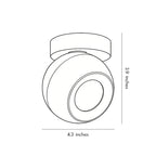 Minimalist Globe Design LED Modern Spotlight Ceiling Lights Flush Mount Lighting