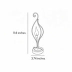 【4 PCS】 Flame Solar Garden Lights Outdoor Landscape Decoration Light