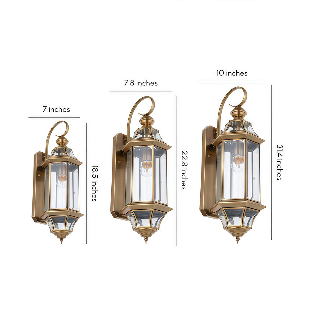 Vintage Wall Light Sconces Waterproof Outdoor Courtyard Lamp