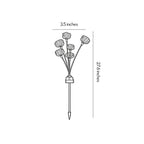【4 PCS】Solar Garden Stake Lights Jellyfish Fiber Optic Light