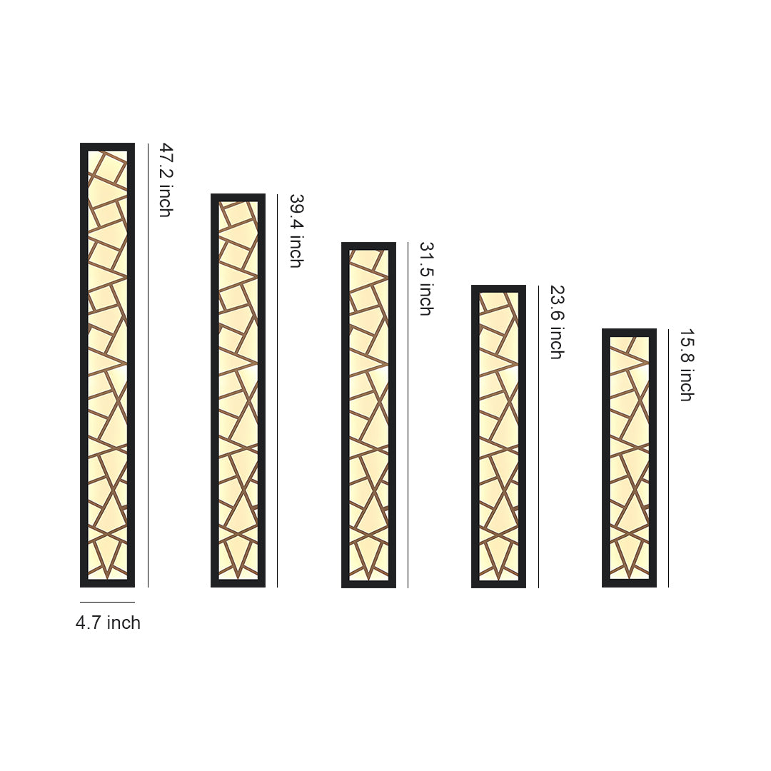 Linear Outdoor Wall Lights Weatherproof LED Black Minimalist Lamp