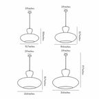 Pendant Light White Japanese Silk Fabric Ceiling Light