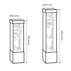 Outdoor Garden Bollard Lights Modern Metal Landscape Light