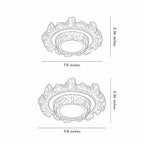 Modern White Flush Mount Light Crystal Ceiling Light