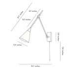 Swing Arm Sconces American-Style Rotatable Wall Light