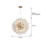 24'' Shrub Inspired LED Vintage Chandelier Pendant Light Hanging Lamp