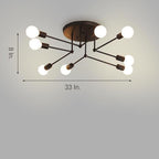 8-light LED Modern Sputnik Chandelier Ceiling Lights Pendant Lighting
