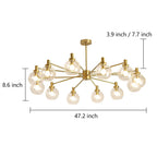 Sputnik Design LED Modern Ceiling Lights Flush Mount Lighting Hanging Light
