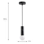 Cylinder Pendant Light Metal Ceramic LED Modern Lighting