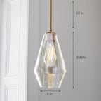 Nordic Classic Copper Glass Pendant Lights Industrial Style Droplight