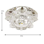 Electroplated Glass Flower Design LED Multi Color Modern Ceiling Lights