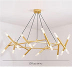 Creative Metal Design 16-Lights LED Industrial Chandeliers Hanging Lamp