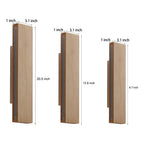 [Open-Box]Rotatable Minimalist Rectangular Wood Led Wall Lamp Wall Lights Fixture