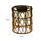 Rattan Lantern Waterproof Creative Modern Solar Garden Lights Lawn Lamp