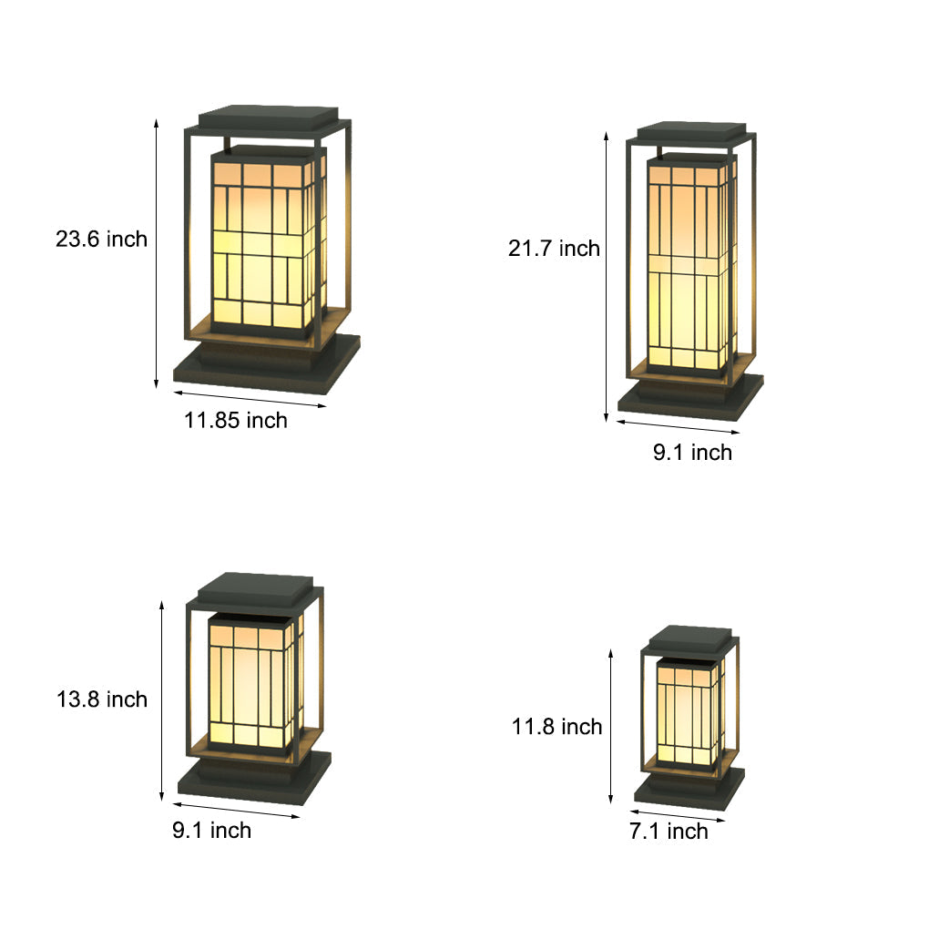 Asian Inspired Solar Path Lights Elegant Retro LED Decor for Outdoor Spaces