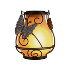 【4 PCS】Gray Outdoor Light Pendant Hanging Flame-Inspired Insect Light