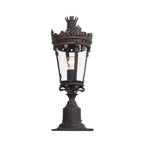 Outdoor Driveway Pillar Lights European Crown Waterproof Light