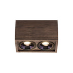 LED Recessed Downlights Walnut colored Stylish Multi-Head Lights